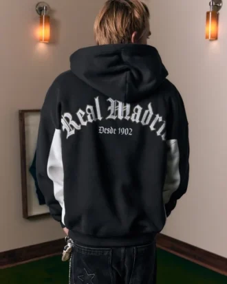 Boxy Real Madrid CF Graphic Zip-Up Hoodie