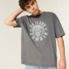 Boxy Rob Zombie T-shirt met print Boxy Rob Zombie T-shirt met print
