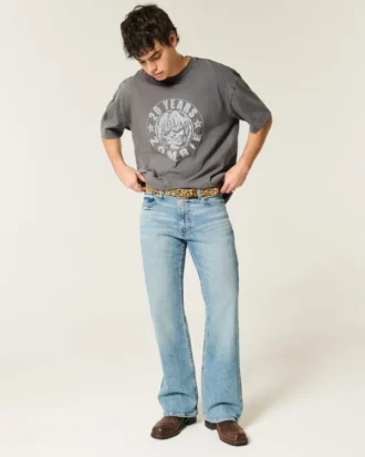 Boxy Rob Zombie T-shirt met print