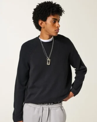 Boxy Roll-Neck Crew Sweater Boxy Roll-Neck Crew Sweater