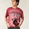Boxy Rutgers Scarlet Knights T-shirt met print Boxy Rutgers Scarlet Knights T-shirt met print