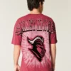 Boxy Rutgers Scarlet Knights T-shirt met print Boxy Rutgers Scarlet Knights T-shirt met print