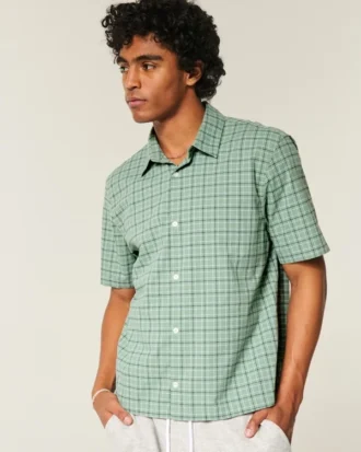 Boxy shirt met korte mouwen