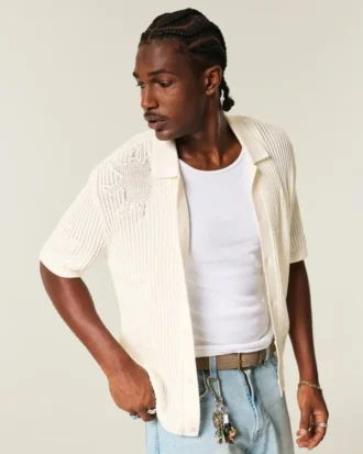 Boxy shirt met korte mouwen Boxy shirt met korte mouwen