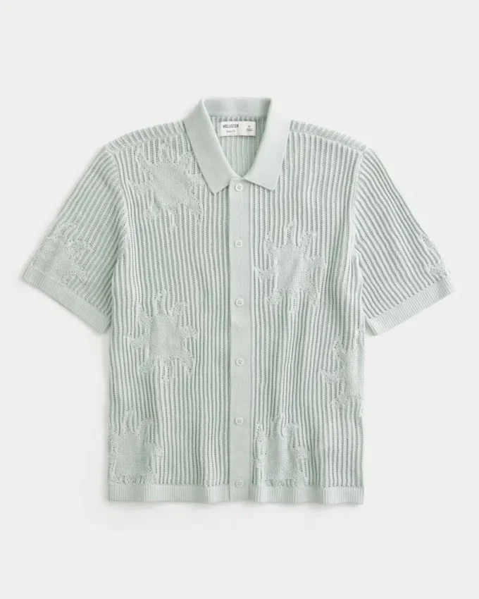 Boxy shirt met korte mouwen Boxy shirt met korte mouwen