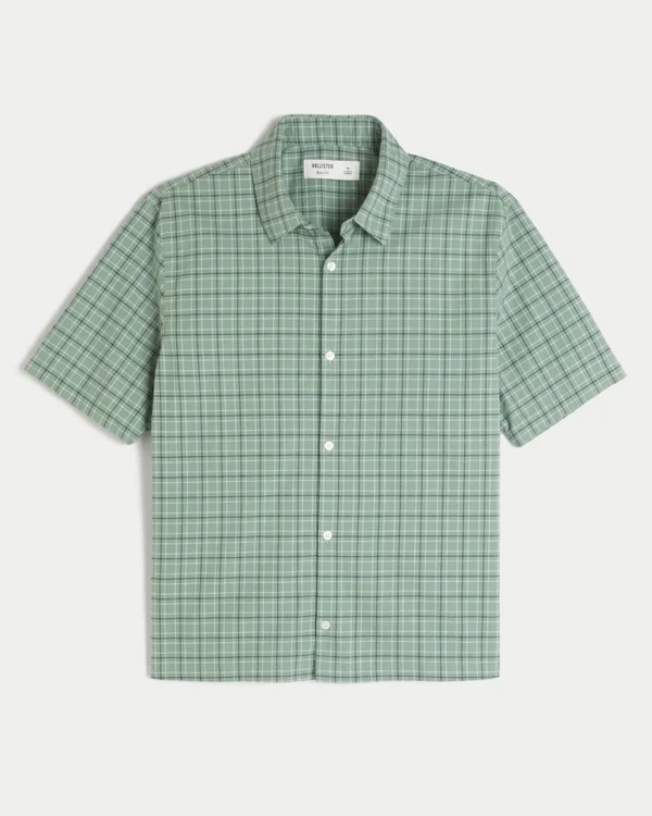 Boxy shirt met korte mouwen Boxy shirt met korte mouwen