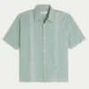 Boxy shirt met korte mouwen en borduursels Boxy shirt met korte mouwen en borduursels