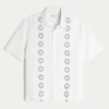 Boxy shirt met korte mouwen en borduursels Boxy shirt met korte mouwen en borduursels