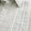 Boxy shirt met korte mouwen en gestructureerde strepen