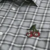 Boxy shirt met korte mouwen en kersenprint Boxy shirt met korte mouwen en kersenprint