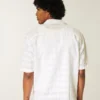 Boxy shirt met korte mouwen en textuurpatroon