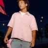 Boxy shirt met korte mouwen en zakken Boxy shirt met korte mouwen en zakken