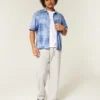 Boxy shirt met korte mouwen en zakken
