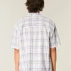 Boxy shirt met korte mouwen en zakken
