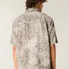 Boxy shirt met korte mouwen en zakken