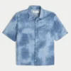 Boxy shirt met korte mouwen en zakken
