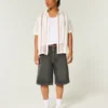Boxy shirt met korte mouwen in haakstijl Boxy shirt met korte mouwen in haakstijl