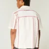 Boxy shirt met korte mouwen in haakstijl Boxy shirt met korte mouwen in haakstijl