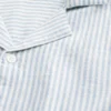 Boxy shirt met korte mouwen van linnenmix