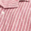 Boxy shirt met korte mouwen van linnenmix