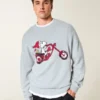 Boxy Snoopy Graphic Crew Sweater Boxy Snoopy Graphic Crew Sweater