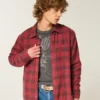 Boxy thermisch gevoerd flanellen shirt Boxy thermisch gevoerd flanellen shirt