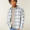 Boxy thermisch gevoerd flanellen shirt Boxy thermisch gevoerd flanellen shirt