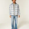 Boxy thermisch gevoerd flanellen shirt Boxy thermisch gevoerd flanellen shirt