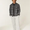 Boxy thermisch gevoerd flanellen shirt Boxy thermisch gevoerd flanellen shirt