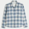 Boxy thermisch gevoerd flanellen shirt Boxy thermisch gevoerd flanellen shirt