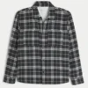 Boxy thermisch gevoerd flanellen shirt Boxy thermisch gevoerd flanellen shirt