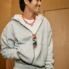 Boxy thermisch gevoerde hoodie met ritssluiting Boxy thermisch gevoerde hoodie met ritssluiting