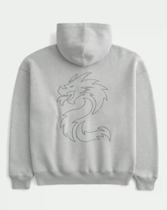 Boxy Toyota Supra Graphic Zip-Up Hoodie Boxy Toyota Supra Graphic Zip-Up Hoodie