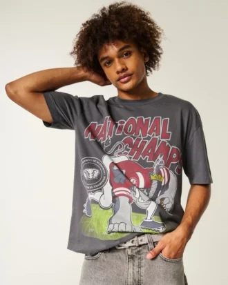 Boxy University of Alabama Crimson Tide T-shirt met print