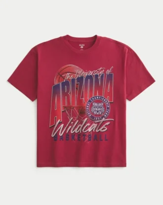 Boxy University of Arizona Wildcats T-shirt met print