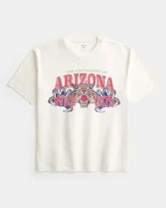 Boxy University of Arizona Wildcats T-shirt met print