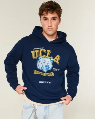 Boxy University of California, Los Angeles Bruins Graphic Hoodie