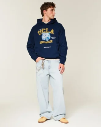 Boxy University of California, Los Angeles Bruins Graphic Hoodie