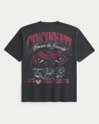 Boxy University of Cincinnati Bearcats T-shirt met print
