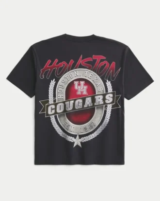 Boxy University of Houston Cougars T-shirt met print