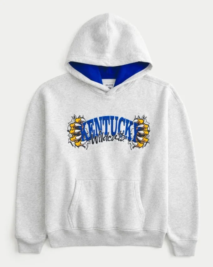 Boxy University of Kentucky Wildcats hoodie met print Boxy University of Kentucky Wildcats hoodie met print