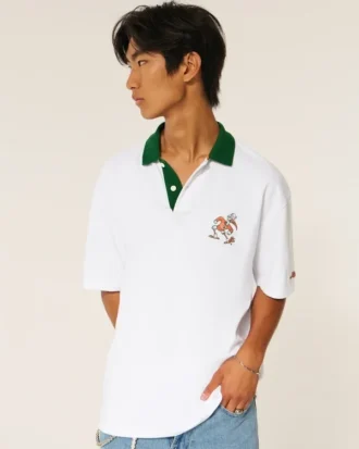 Boxy University of Miami Hurricanes grafische polo