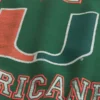 Boxy University of Miami Hurricanes Graphic Crew Sweatshirt Boxy University of Miami Hurricanes Graphic Crew Sweatshirt