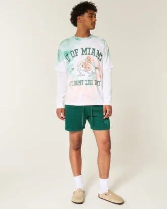 Boxy University of Miami Hurricanes T-shirt met print