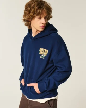 Boxy University of Notre Dame Fighting Irish Graphic Hoodie