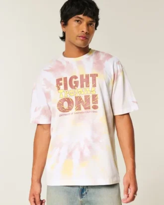 Boxy University of Southern California Trojans T-shirt met opdruk