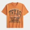 Boxy University of Texas Longhorns T-shirt met opdruk Boxy University of Texas Longhorns T-shirt met opdruk