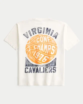 Boxy University of Virginia Cavaliers T-shirt met print