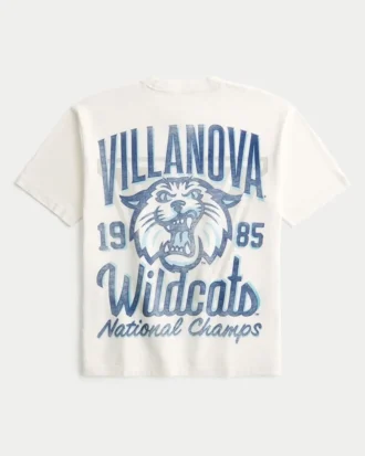 Boxy Villanova University Wildcats T-shirt met opdruk
