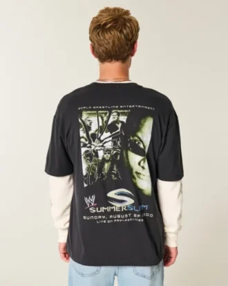 Boxy WWE SummerSlam T-shirt met print